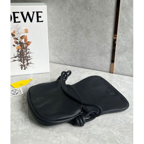 Replica perfetta Loewe Paseo Satchel Borsa Nero Nappa Imitazione Outlet Online