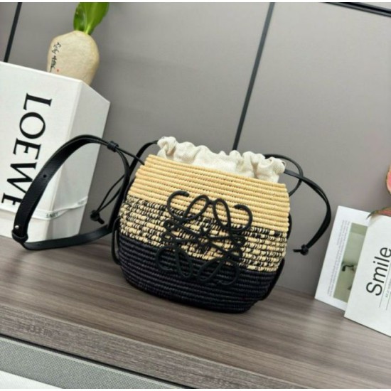 Perfette Qualità Repliche Loewe x Paula's Ibiza Raffia Beehive Degrade Basket Borsa Imitazione
