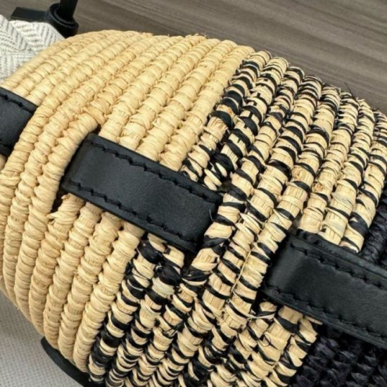 Perfette Qualità Repliche Loewe x Paula's Ibiza Raffia Beehive Degrade Basket Borsa Imitazione