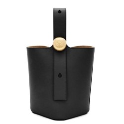 Miglior Falso Loewe Mini Pebble Bucket Borsa Nero Vitello Economiche Premium