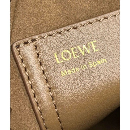 Perfette Qualità Repliche Loewe Mini Pebble Bucket Borsa Oak Calfskin Imitazione