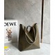 Migliore Repliche Loewe Puzzle Medium Fold Tote Borsa Dark Green Vitello Economiche Outlet Online