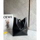 Migliore Repliche Loewe Puzzle Medium Fold Tote Borsa Nero Vitello Economiche Outlet Online