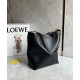 Migliore Repliche Loewe Puzzle Medium Fold Tote Borsa Nero Vitello Economiche Outlet Online