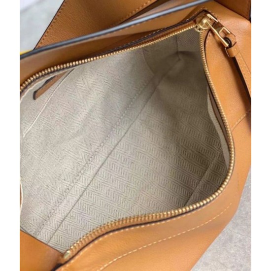 Replica perfetta Loewe Puzzle Hobo Borsa Brown Nappa Calfskin Imitazione Outlet Online