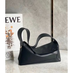 Loewe Puzzle Hobo Borsa Nero Nappa Calfskin Replica originale di alta qualità Migliore Repliche Loewe Puzzle Hobo Borsa Nero Nappa Calfskin Economiche Outlet Online