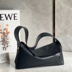 Migliore Repliche Loewe Puzzle Hobo Borsa Nero Nappa Calfskin Economiche Outlet Online
