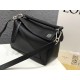 Migliore Repliche Loewe Piccolo Puzzle Borsa Nero Vitello Economiche Outlet Online