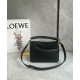 Replica perfetta Loewe Puzzle Piccolo Borsa Nero Vitello con Manico Intrecciato Imitazione Outlet Online