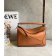 Perfette Qualità Repliche Loewe Puzzle Medium Borsa Brown Classic Calfskin Imitazione