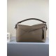 Perfette Qualità Repliche Borsa Puzzle grande Loewe Cachi grana Imitazione