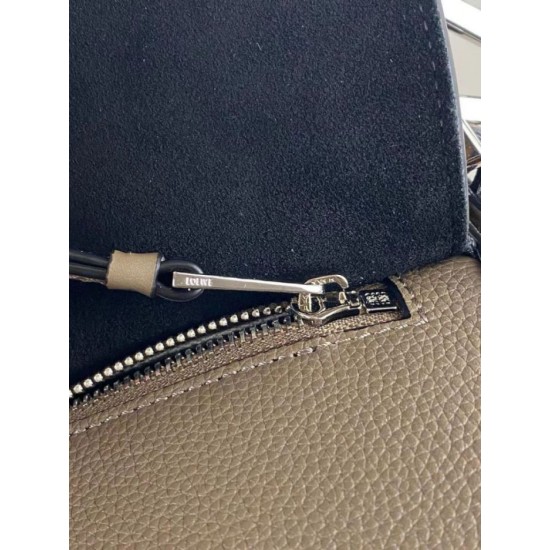 Perfette Qualità Repliche Borsa Puzzle grande Loewe Cachi grana Imitazione