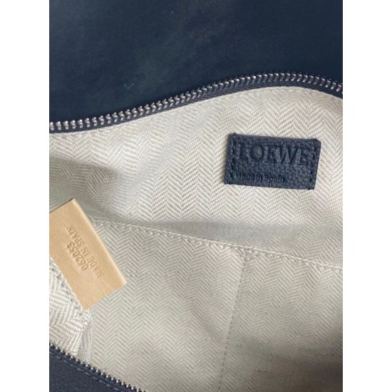 Perfette Qualità Repliche Borsa Puzzle grande Loewe Nera grana Imitazione