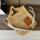 Migliore Repliche Loewe Slit Tote Borsa Raffia e Vitello Economiche Outlet Online