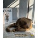 Migliore Repliche Loewe Medium Squeeze Borsa Marrone Nappa Agnello Economiche Outlet Online