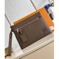 Replica perfetta Louis Vuitton Takeoff Pouch LV Aerogram moka M11485 Imitazione Outlet Online