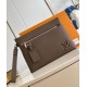 Replica perfetta Louis Vuitton Takeoff Pouch LV Aerogram moka M11485 Imitazione Outlet Online