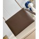Replica perfetta Louis Vuitton Takeoff Pouch LV Aerogram moka M11485 Imitazione Outlet Online