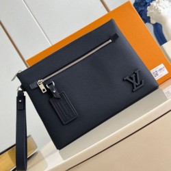 Perfette Qualità Repliche Louis Vuitton Takeoff Pouch LV Aerogram blu navy M11486 Imitazione