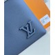 Perfette Qualità Repliche Louis Vuitton Takeoff Pouch LV Aerogram blu navy M11486 Imitazione