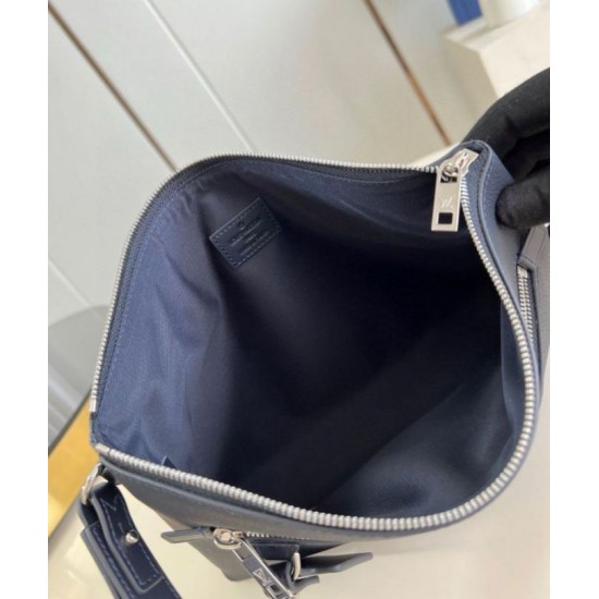 Perfette Qualità Repliche Louis Vuitton Takeoff Pouch LV Aerogram blu navy M11486 Imitazione