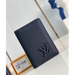 Perfette Qualità Repliche Louis Vuitton Pocket Organizer LV Aerogram blu navy M11489 Imitazione