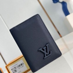 Perfette Qualità Repliche Louis Vuitton Pocket Organizer LV Aerogram blu navy M11489 Imitazione