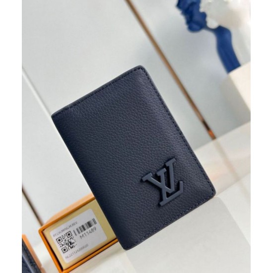 Perfette Qualità Repliche Louis Vuitton Pocket Organizer LV Aerogram blu navy M11489 Imitazione