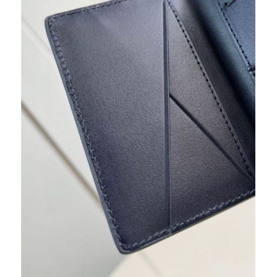 Perfette Qualità Repliche Louis Vuitton Pocket Organizer LV Aerogram blu navy M11489 Imitazione