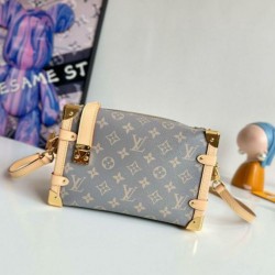 Miglior Falso Louis Vuitton Side Trunk MM Borsa tela monogram grigia M12428 Economiche Premium