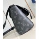 Migliore Repliche Louis Vuitton Pulse Messenger Borsa tela monogram Eclipse M12681 Economiche Outlet Online