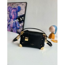 Migliore Repliche Louis Vuitton Side Trunk PM Borsa nera M23817 Economiche Outlet Online
