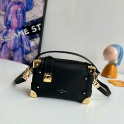 Migliore Repliche Louis Vuitton Side Trunk PM Borsa nera M23817 Economiche Outlet Online