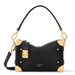 Migliore Repliche Louis Vuitton Side Trunk PM Borsa nera M23817 Economiche Outlet Online