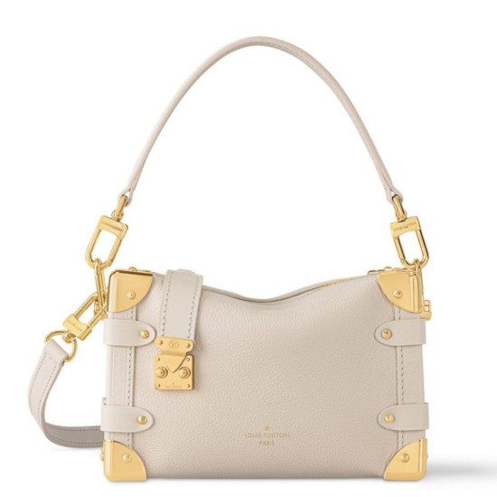 Migliore Repliche Louis Vuitton Side Trunk PM Borsa gesso M23915 Economiche Outlet Online
