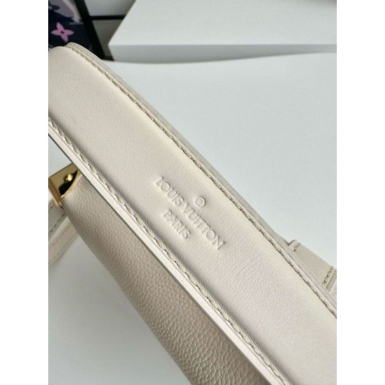 Migliore Repliche Louis Vuitton Side Trunk PM Borsa gesso M23915 Economiche Outlet Online