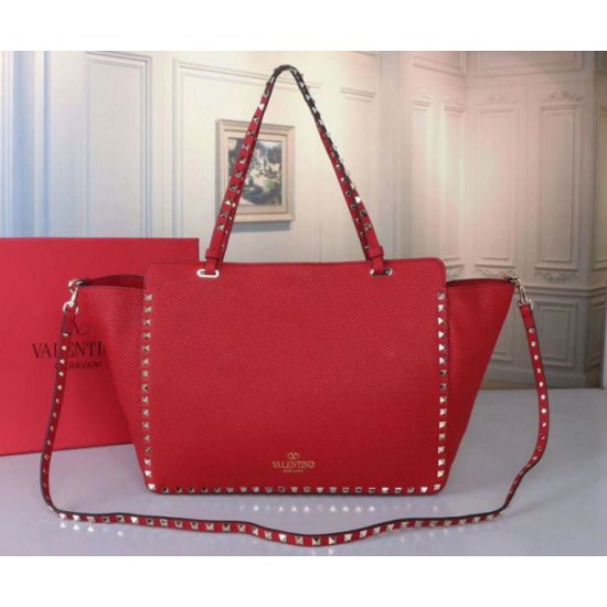 Repliche Valentino Medium Rockstud Tote Rosso Grain Calfskin Imitazioni Premium Miglior Falso Valentino Medium Rockstud Tote Rosso Grain Calfskin Economiche Premium