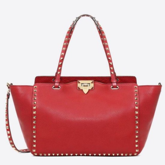 Repliche Valentino Medium Rockstud Tote Rosso Grain Calfskin Imitazioni Premium Miglior Falso Valentino Medium Rockstud Tote Rosso Grain Calfskin Economiche Premium