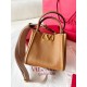 Migliore Repliche Valentino Alltime Piccolo Borsa Marrone vitello granata Economiche Outlet Online