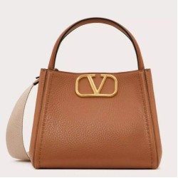Migliore Repliche Valentino Alltime Piccolo Borsa Marrone vitello granata Economiche Outlet Online