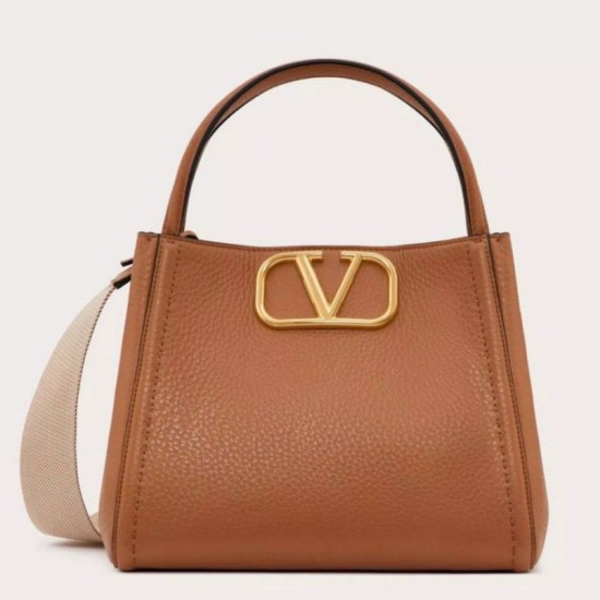 Migliore Repliche Valentino Alltime Piccolo Borsa Marrone vitello granata Economiche Outlet Online