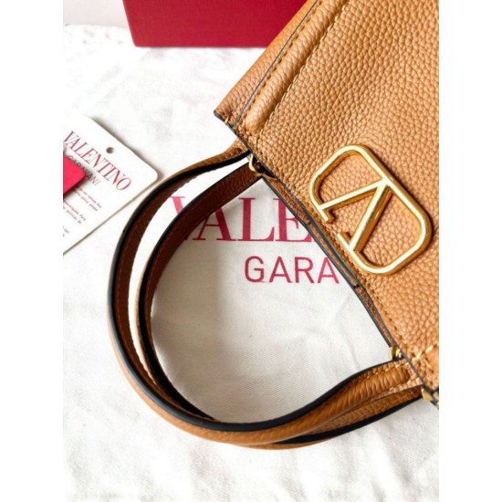 Migliore Repliche Valentino Alltime Piccolo Borsa Marrone vitello granata Economiche Outlet Online