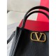 Migliore Repliche Valentino Alltime Piccolo Borsa Nero vitello granata Economiche Outlet Online