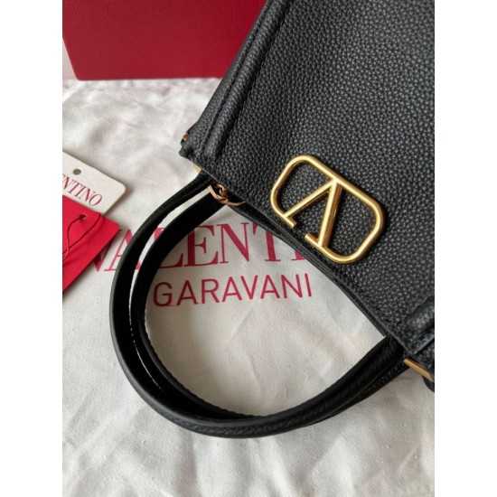 Migliore Repliche Valentino Alltime Piccolo Borsa Nero vitello granata Economiche Outlet Online