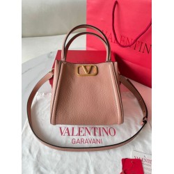 Replica perfetta Valentino Alltime Piccolo Borsa Nude vitello granata Imitazione Outlet Online
