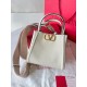 Replica perfetta Valentino Alltime Piccolo Borsa Bianco vitello granata Imitazione Outlet Online