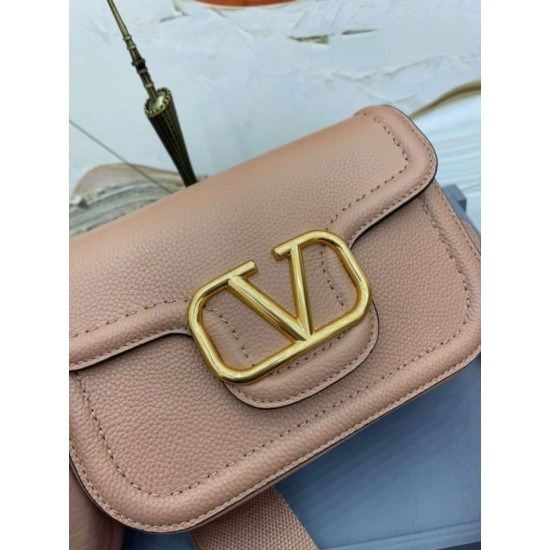 Replica perfetta Valentino Alltime Borse a tracolla Beige Granulato Imitazione Outlet Online