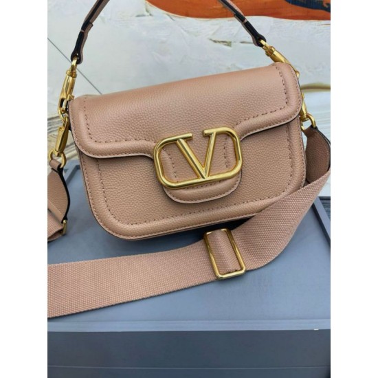 Replica perfetta Valentino Alltime Borse a tracolla Beige Granulato Imitazione Outlet Online