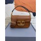 Replica perfetta Valentino Alltime Borsa a tracolla Marrone Granulata Imitazione Outlet Online