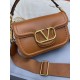 Replica perfetta Valentino Alltime Borsa a tracolla Marrone Granulata Imitazione Outlet Online